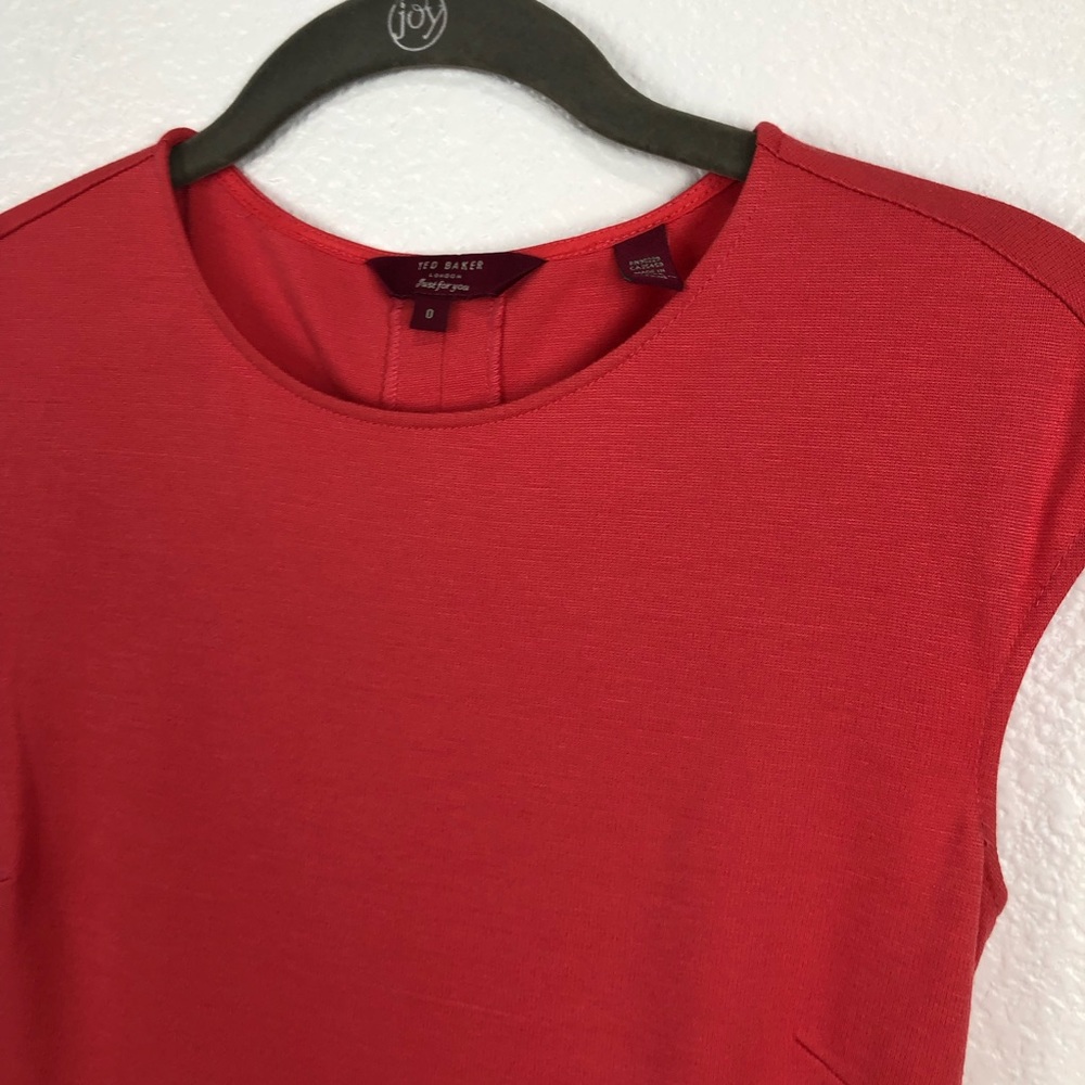 Ted Baker London Coral Harmia Pocket Jersey Dress - Picture 4 of 13